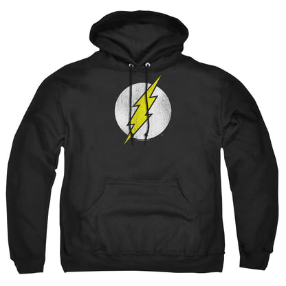 Dc Flash Flash Logo Distressed Mens Hoodie Black