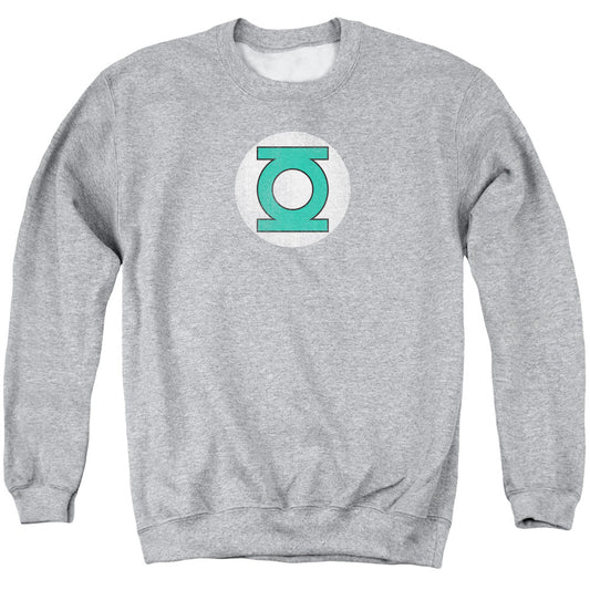 DC Comics Gl Logo Distressed Mens Crewneck Sweatshirt Athletic Heather