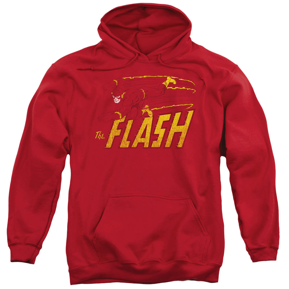 DC Comics Flash Flash Speed Distressed Mens Hoodie Red