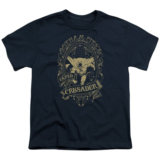 DC Comics Gotham Crusader Kids Youth T Shirt Navy Blue