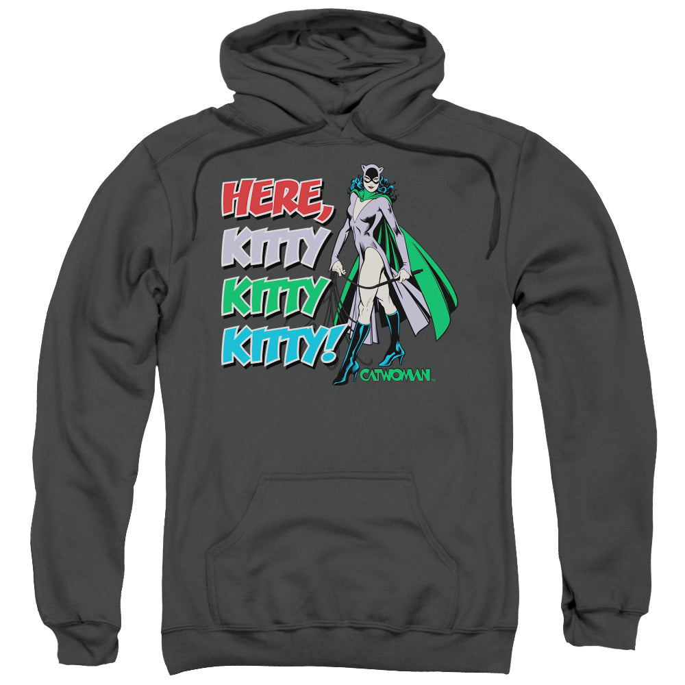 DC Comics Here Kitty Mens Hoodie Charcoal