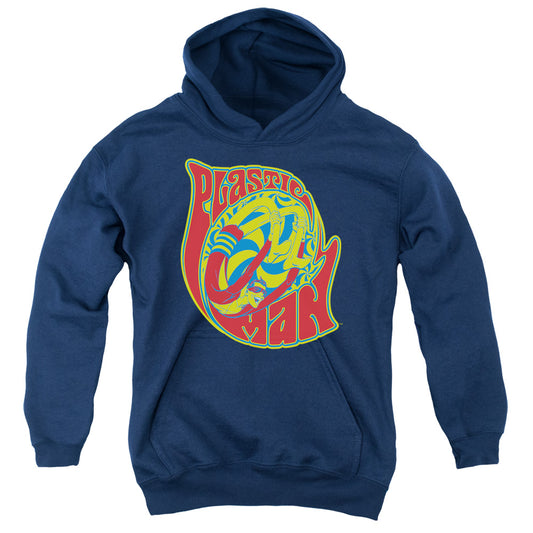 DC Comics How I Roll Kids Youth Hoodie Navy Blue