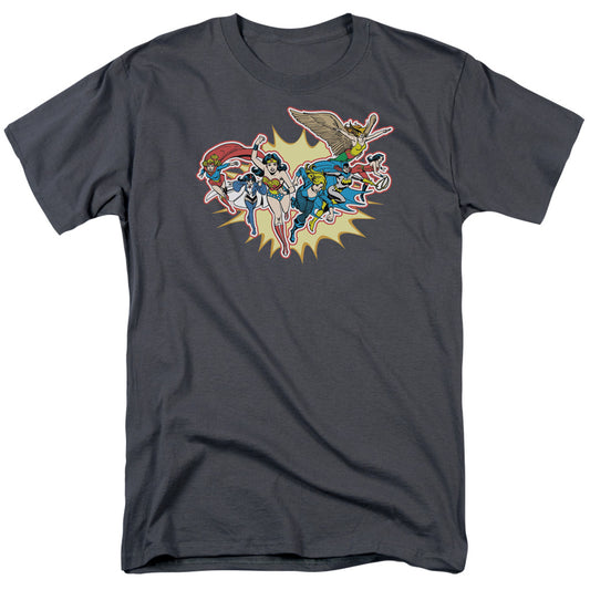 DC Comics Please Get Me Mens T Shirt Charcoal