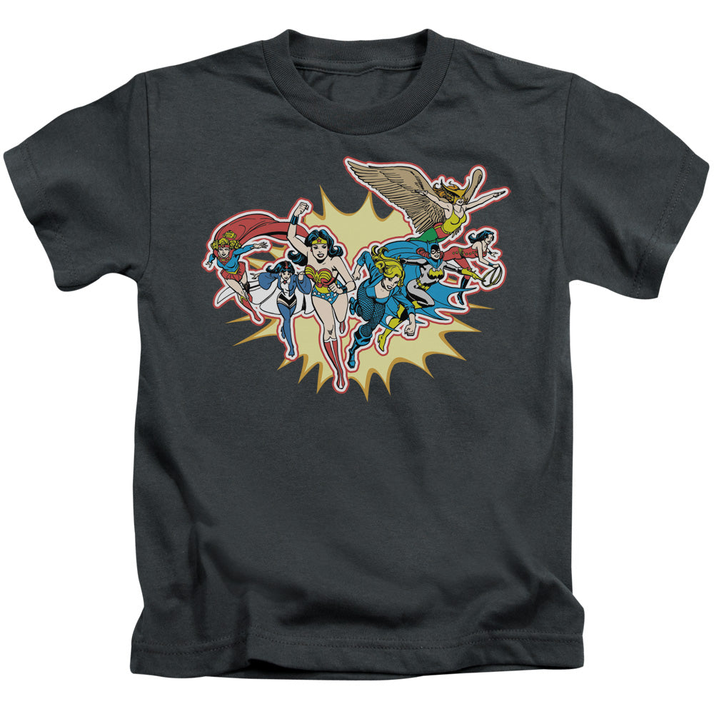 DC Comics Please Get Me Juvenile Kids Youth T Shirt Charcoal 