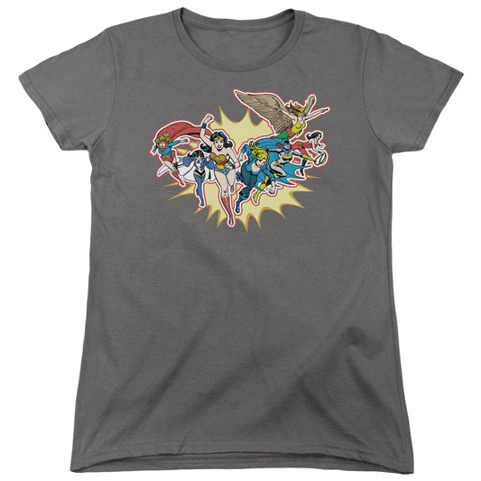 DC Comics Please Get Me Womens T Shirt Charcoal