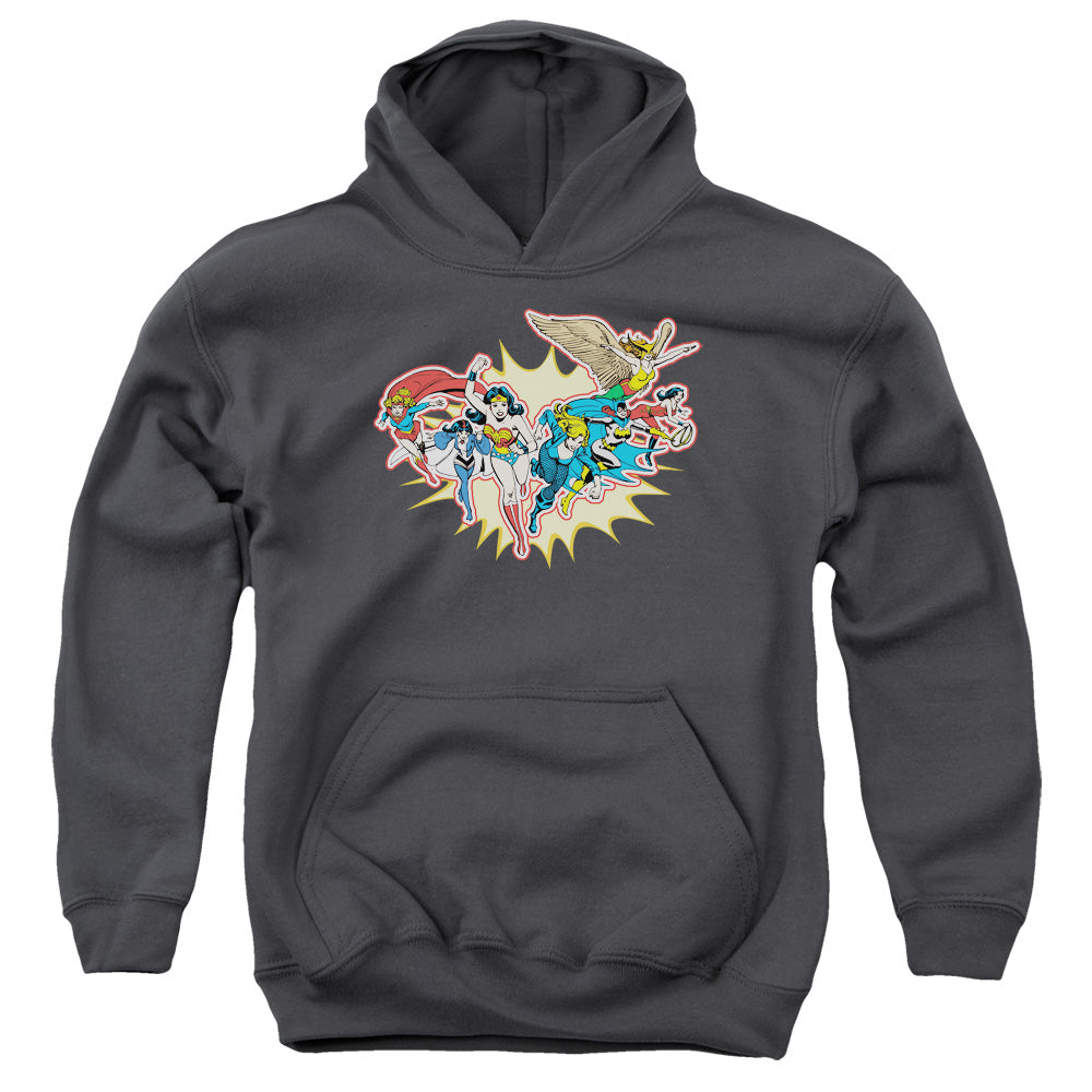 DC Comics Please Get Me Kids Youth Hoodie Charcoal