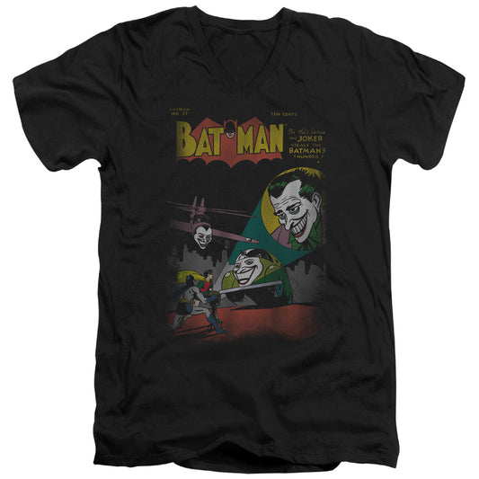 DC Comics Wrong Signal Mens Slim Fit V Neck T Shirt Black