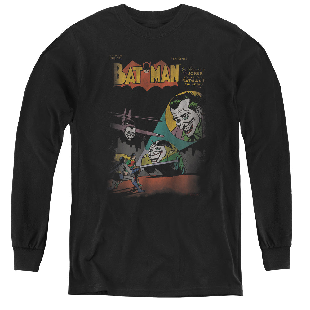 DC Comics Wrong Signal Long Sleeve Kids Youth T Shirt Black