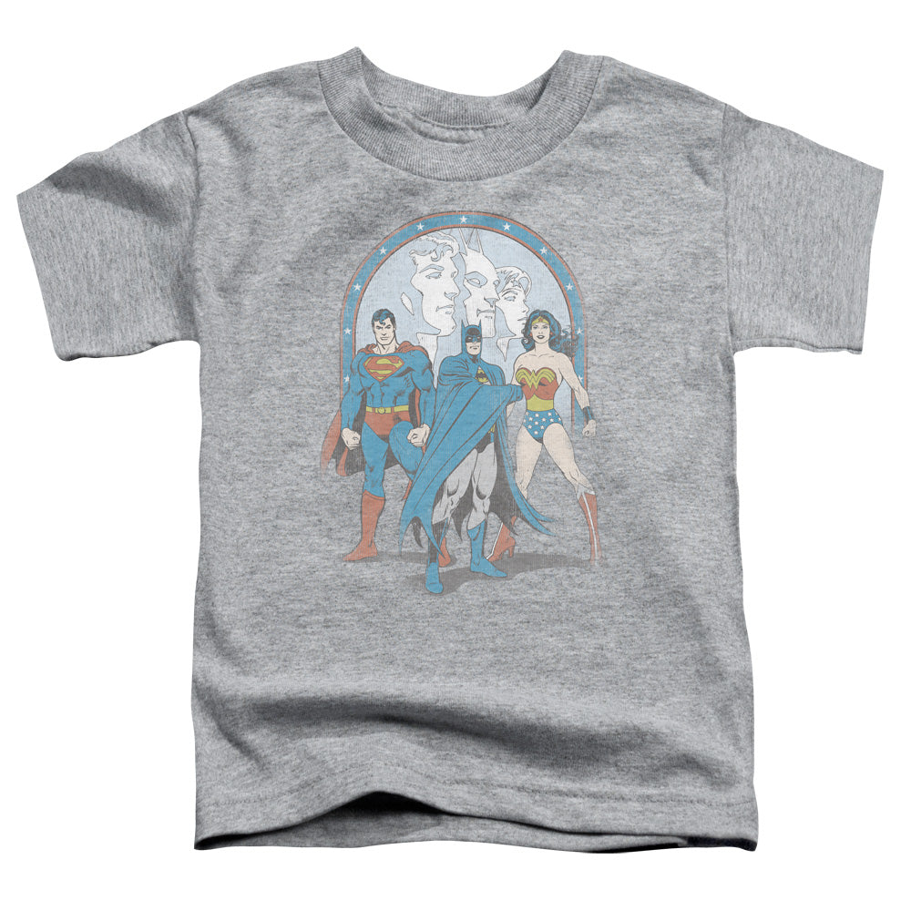 DC Comics Trinity Toddler Kids Youth T Shirt Athletic Heather