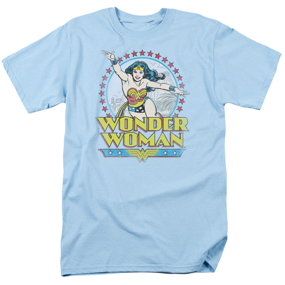 DC Comics Star of Paradise Island Mens T Shirt Light Blue