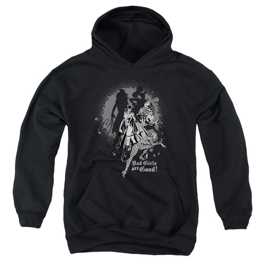 DC Comics Bad Girls Are Good Kids Youth Hoodie Black