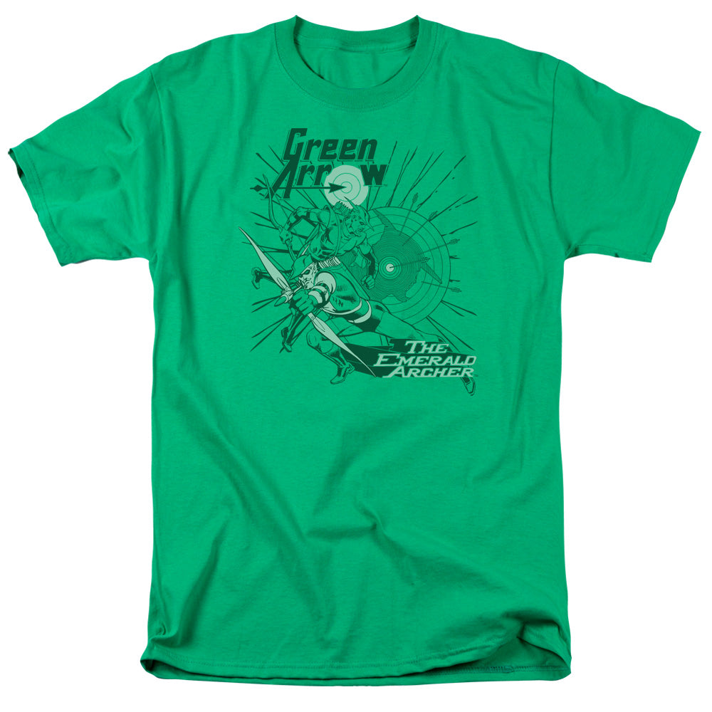 DC Comics the Emerald Archer Mens T Shirt Kelly Green