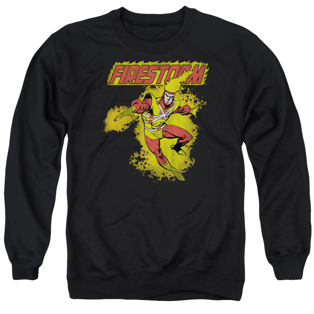 DC Comics Firestorm Mens Crewneck Sweatshirt Black