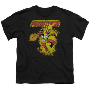 DC Comics Firestorm Kids Youth T Shirt Black