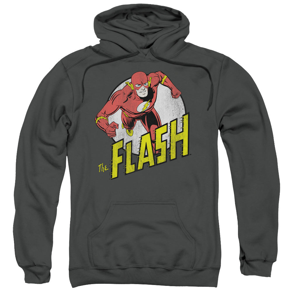 DC Comics Flash Run Flash Run Mens Hoodie Charcoal