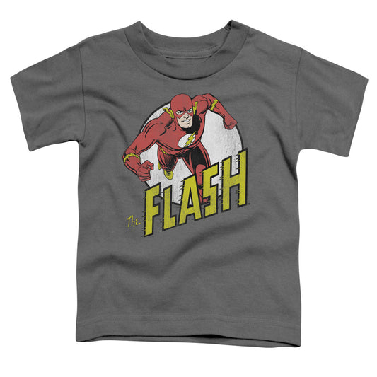 DC Comics Flash Run Flash Run Toddler Kids Youth T Shirt Charcoal