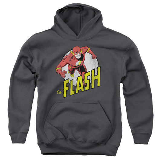 DC Comics Flash Run Flash Run Kids Youth Hoodie Charcoal