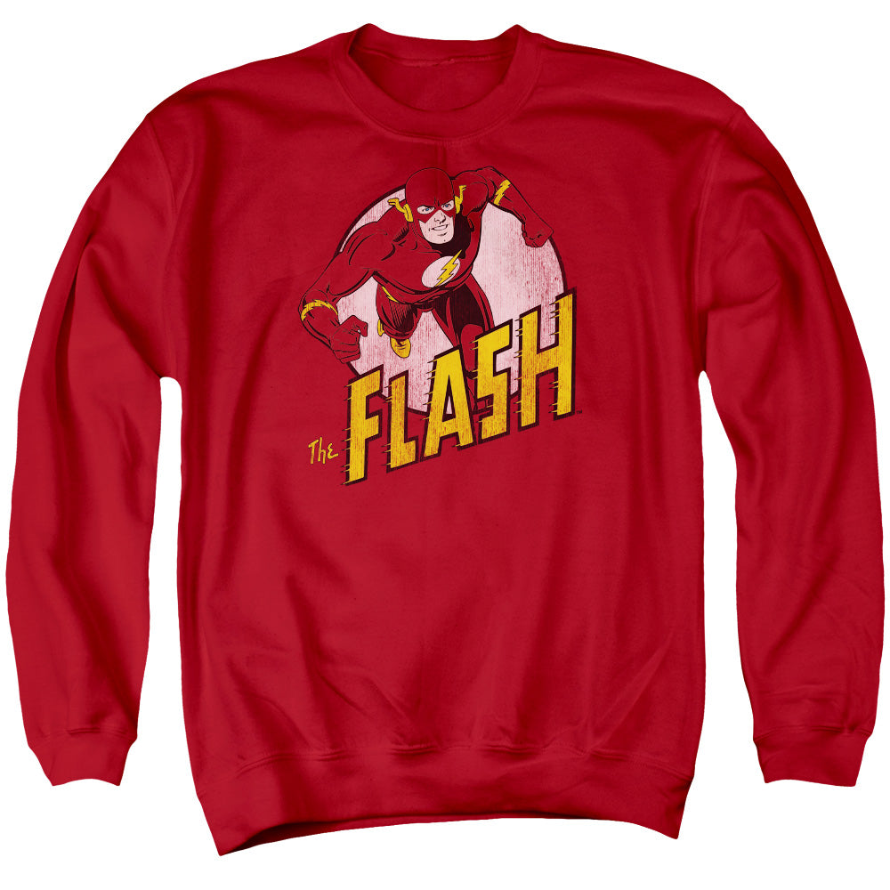 DC Comics Flash the Flash Mens Crewneck Sweatshirt Red