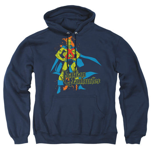 Dc Martian Manhunter Mens Hoodie Navy Officially Licensed