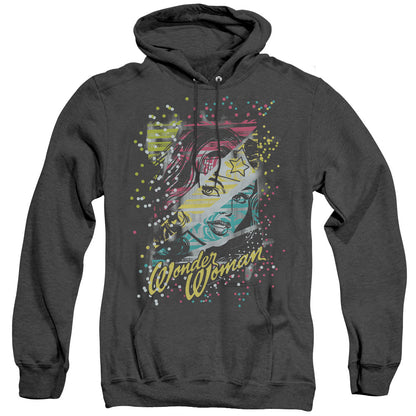 Dc Color Block Mens Heather Hoodie Black Officially Licensed