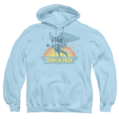 Dc Hawkwoman Mens Hoodie Light Blue Officially Licensed
