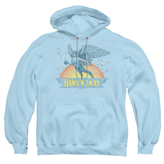 Dc Hawkwoman Mens Hoodie Light Blue Officially Licensed