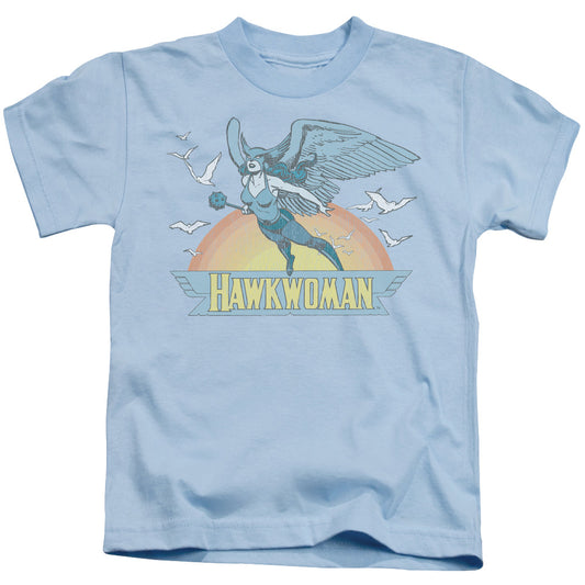 DC Comics Hawkwoman Juvenile Kids Youth T Shirt Light Blue 