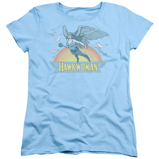 DC Comics Hawkwoman Womens T Shirt Light Blue
