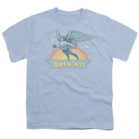 DC Comics Hawkwoman Kids Youth T Shirt Light Blue
