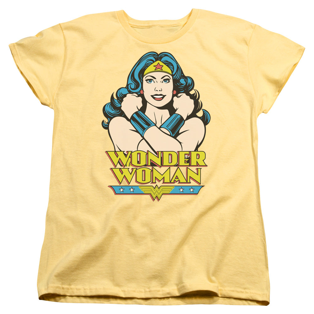 DC Comics Wonder at Large Womens T Shirt Banana