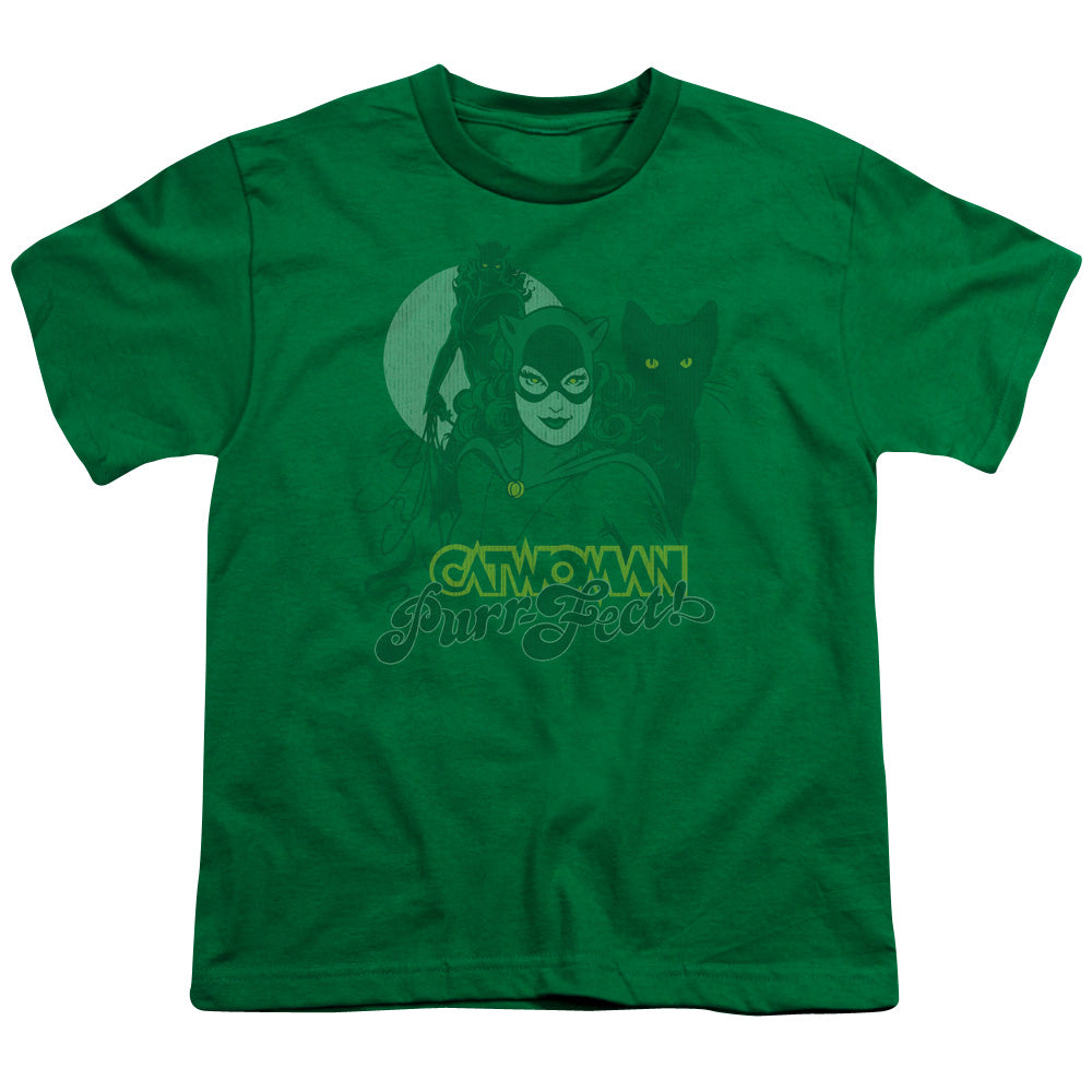 DC Comics Perrfect! Kids Youth T Shirt Kelly Green