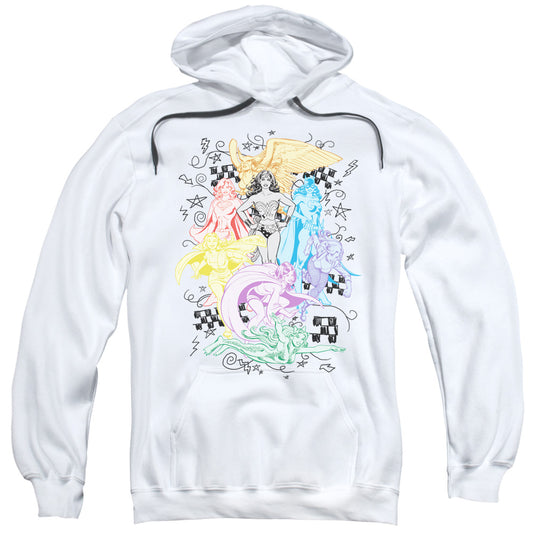 DC Comics Super Mens Hoodie White