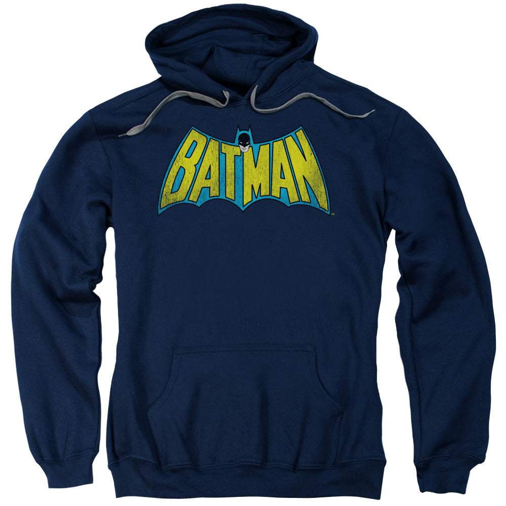 DC Comics Classic Batman Logo Mens Hoodie Navy Blue