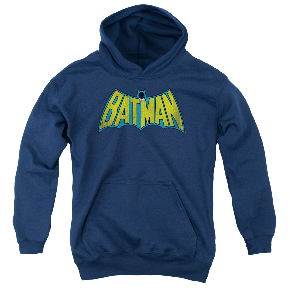 DC Comics Classic Batman Logo Kids Youth Hoodie Navy Blue