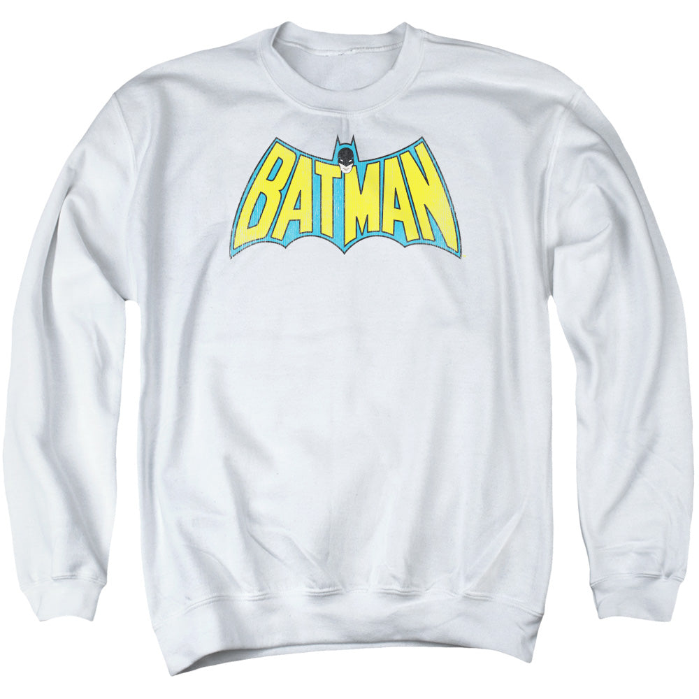 DC Comics Classic Batman Logo Mens Crewneck Sweatshirt White
