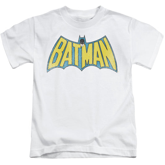 DC Comics Classic Batman Logo Juvenile Kids Youth T Shirt White 