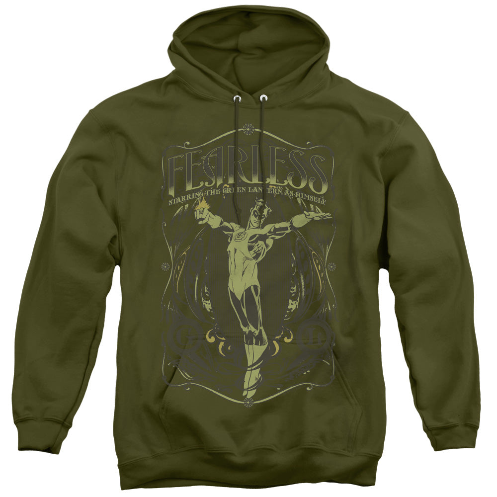 DC Comics Fearless Mens Hoodie Military Green