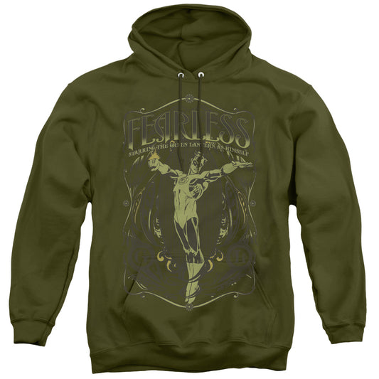 DC Comics Fearless Mens Hoodie Military Green