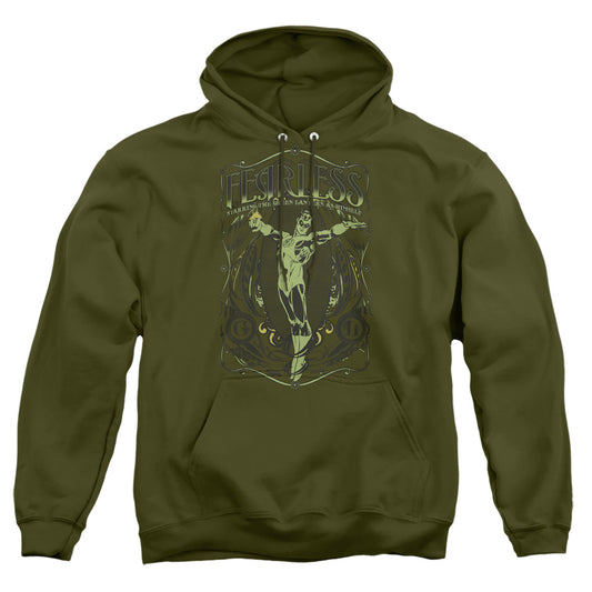 Dc Fearless Mens Hoodie Military Green Officially Licensed