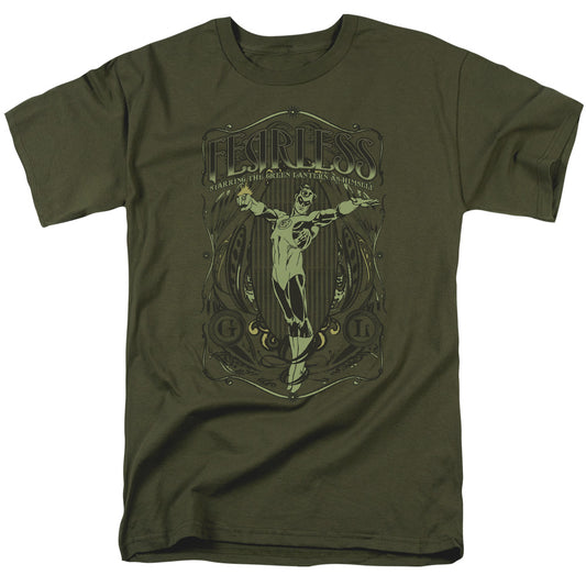 DC Comics Fearless Mens T Shirt Military Green