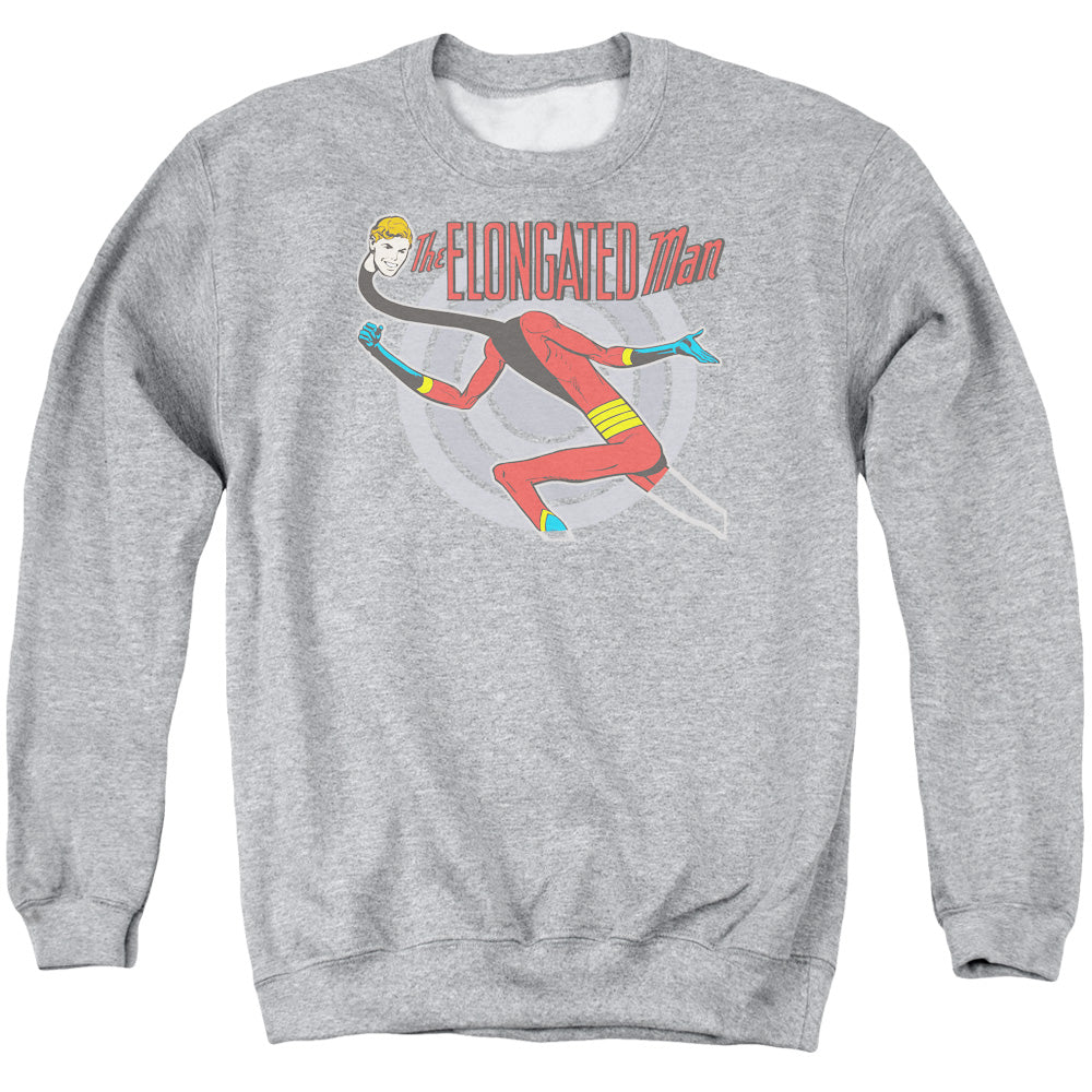 DC Comics Elongated Man Mens Crewneck Sweatshirt Athletic Heather