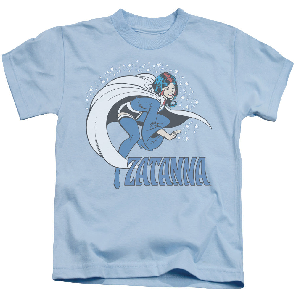 DC Comics Zatanna Juvenile Kids Youth T Shirt Light Blue 