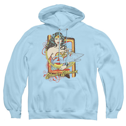 Dc Invisible Jet Mens Hoodie Light Blue Officially Licensed