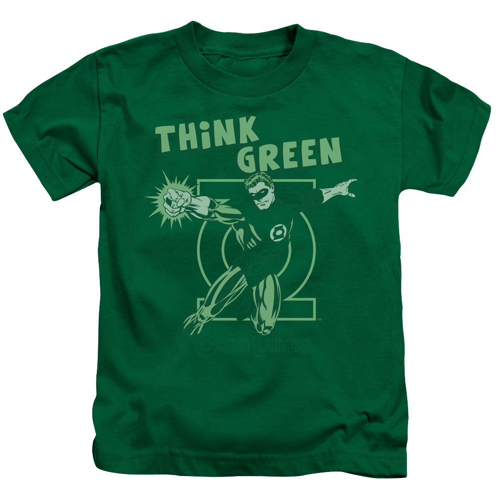 DC Comics Think Green Juvenile Kids Youth T Shirt Kelly Green 