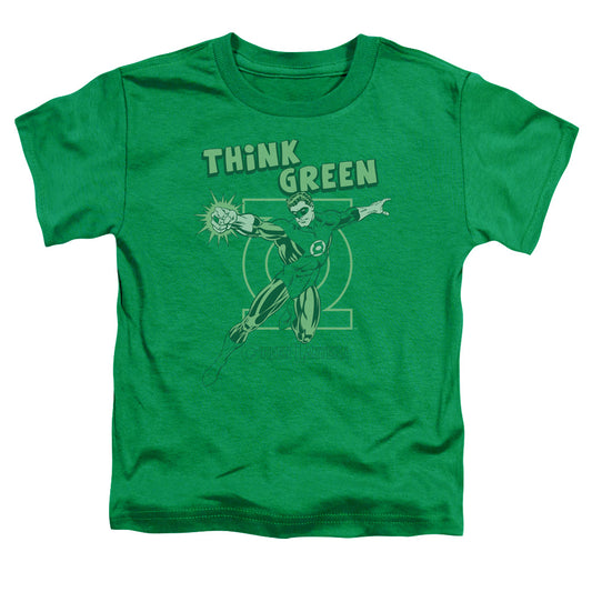 DC Comics Think Green Toddler Kids Youth T Shirt Kelly Green