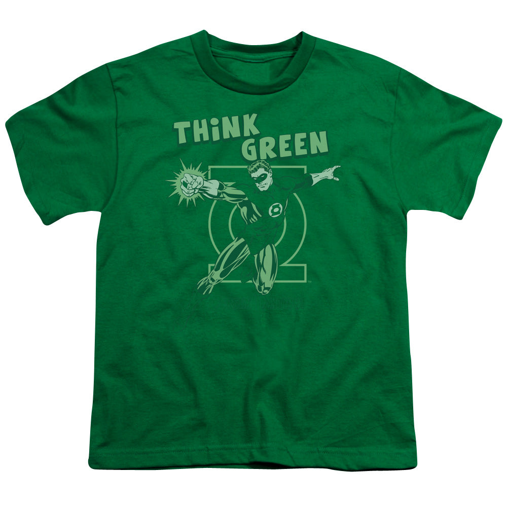 DC Comics Think Green Kids Youth T Shirt Kelly Green
