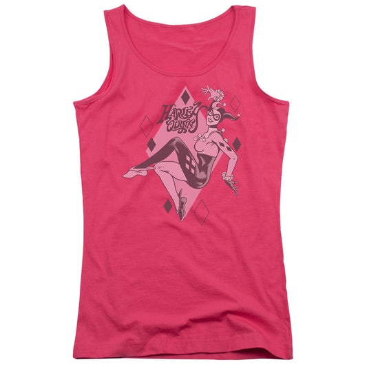 DC Comics Harley Quinn Womens Tank Top Shirt Hot Pink