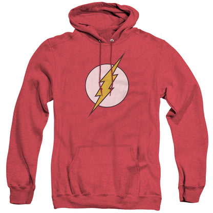 Dc Flash Flash Logo Mens Heather Hoodie Red