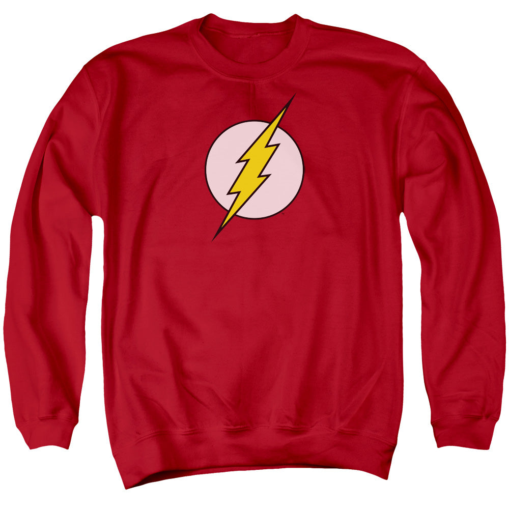 DC Comics Flash Flash Logo Mens Crewneck Sweatshirt Red