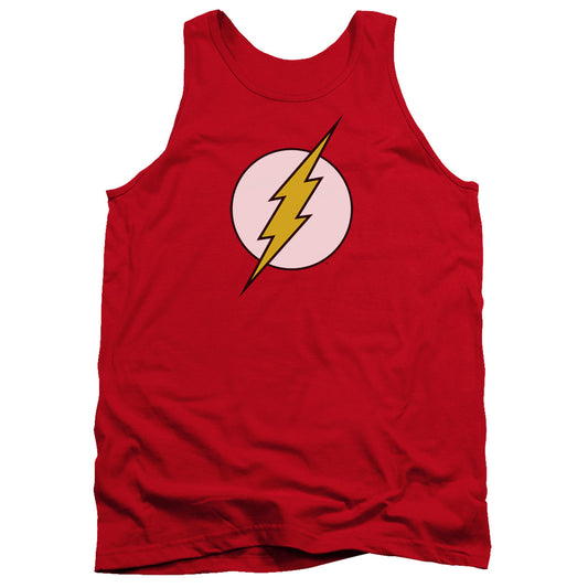 DC Comics Flash Flash Logo Mens Tank Top Shirt Red